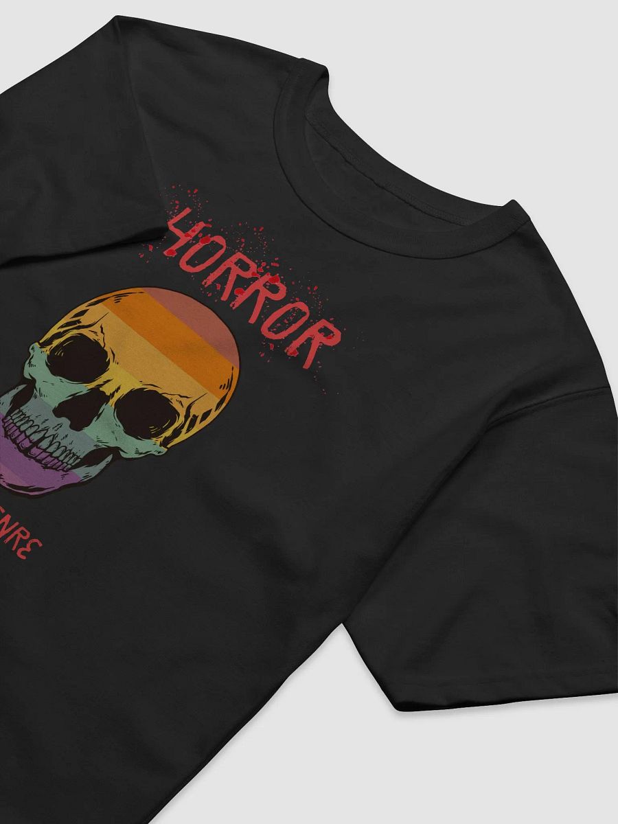 Horror is my Genre relaxed black t-shirt product image (3)