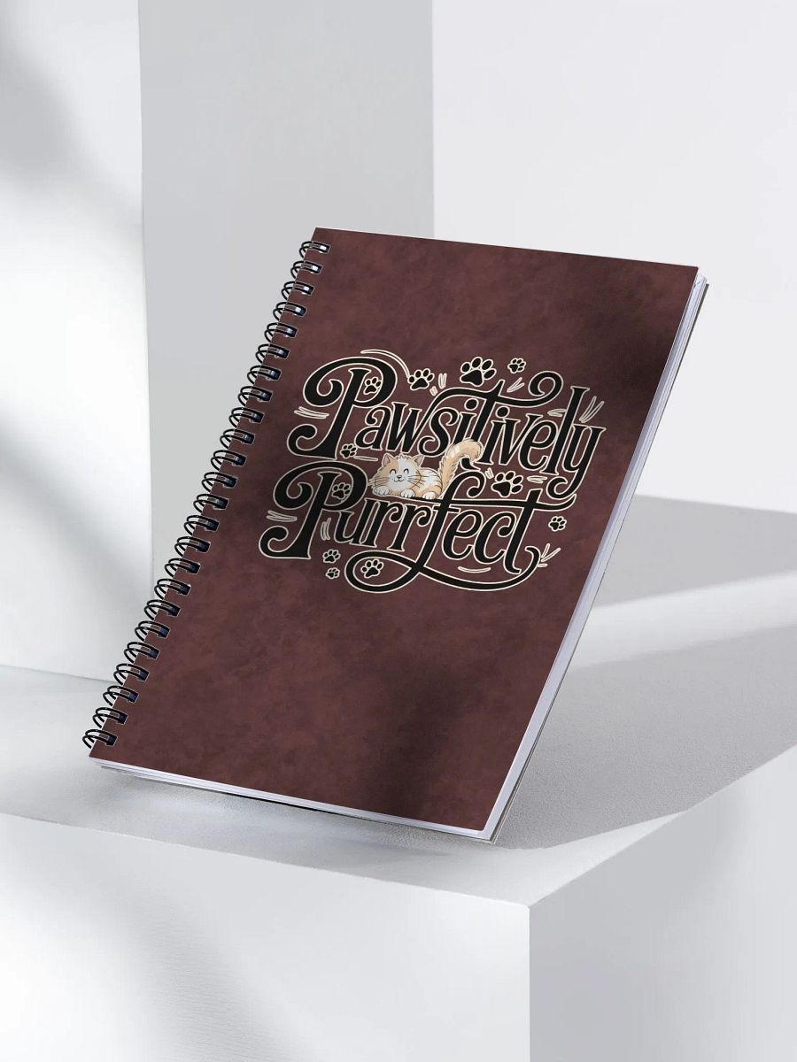 Pawsitively Purrfect Cat Spiral Notebook product image (4)