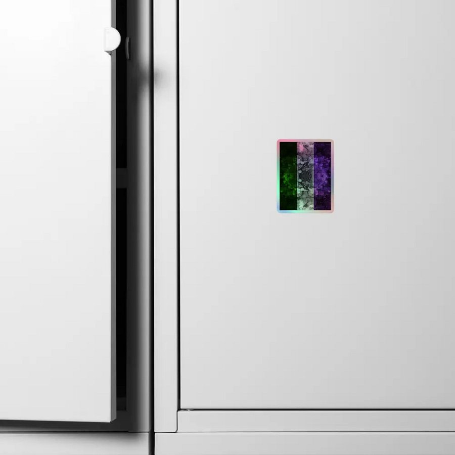Genderqueer Pride Flag Sticker (Textured Variation) product image (6)