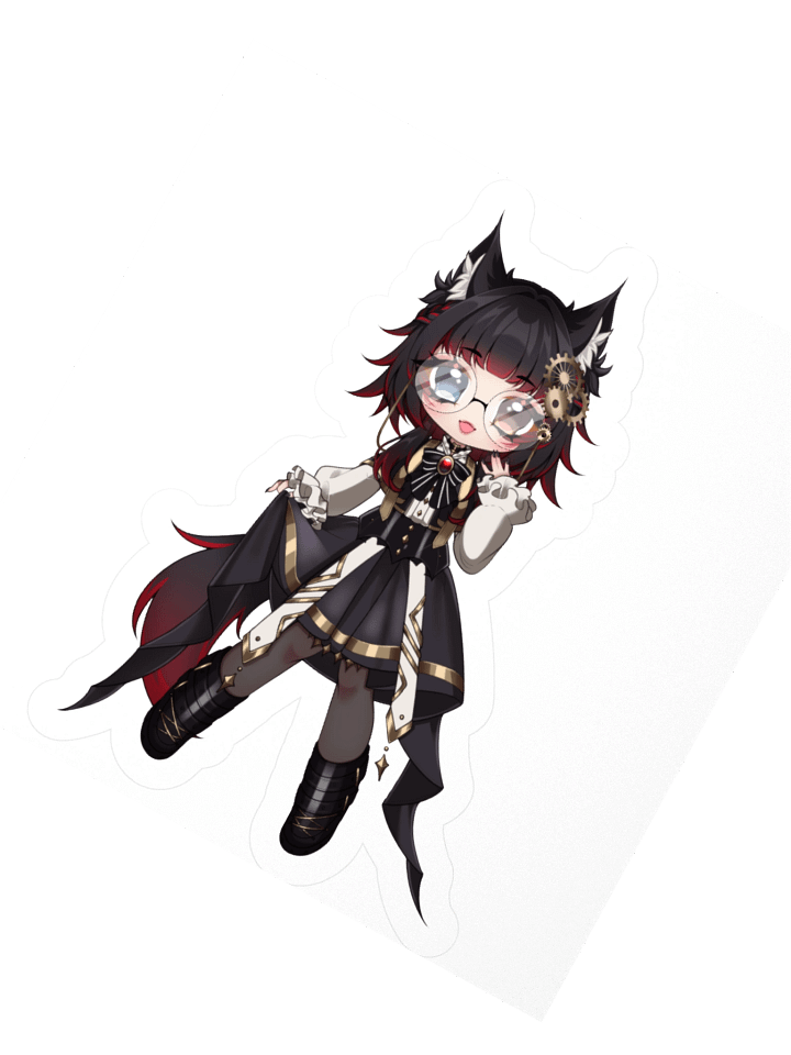 ⚙︎ Nya chibi sticker! product image (2)