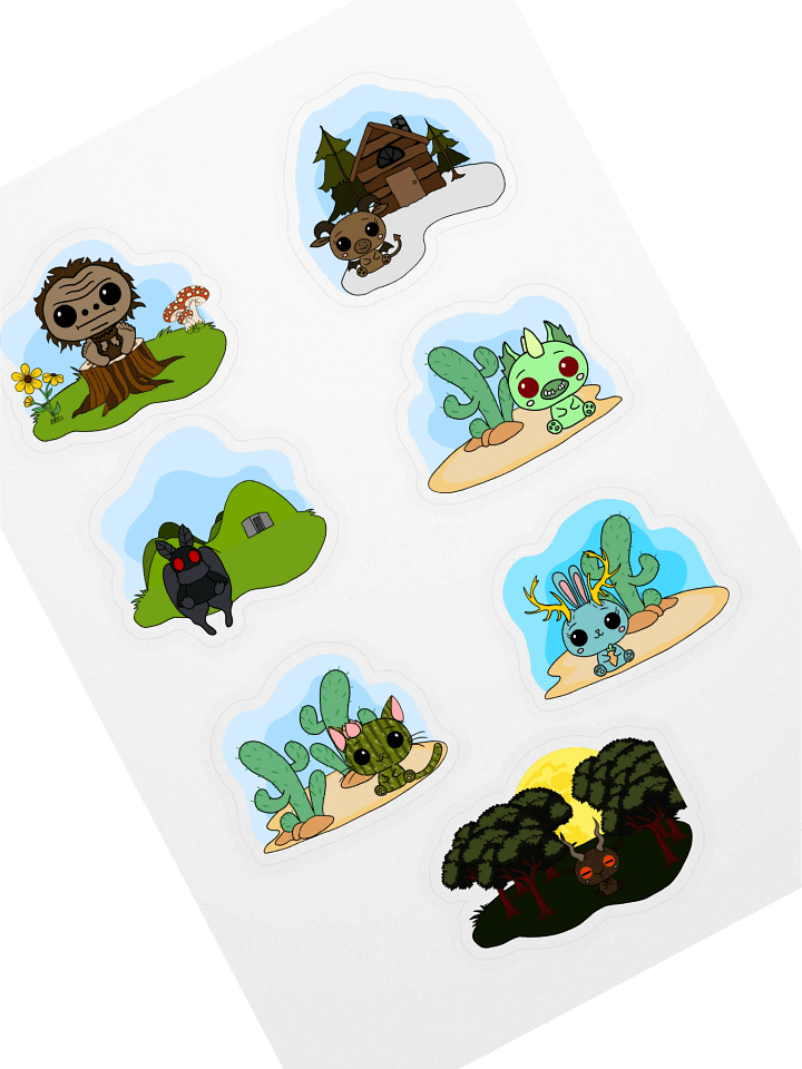 Cryptikids Sticker Sheet 1 product image (1)