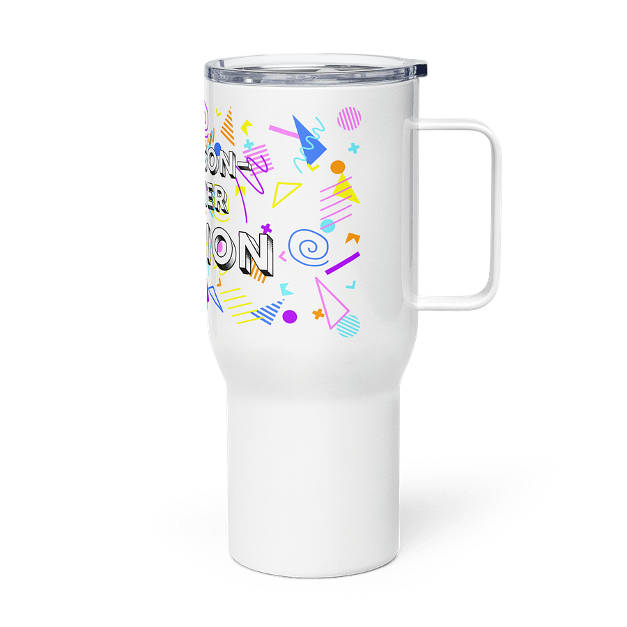 "Rad 90s" Travel Mug w/ Handle product image (3)