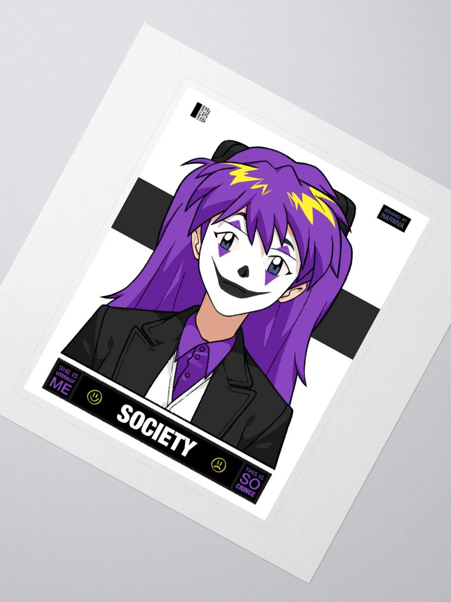 Woker Non-Binary SOCIETY Sticker with Background product image (2)