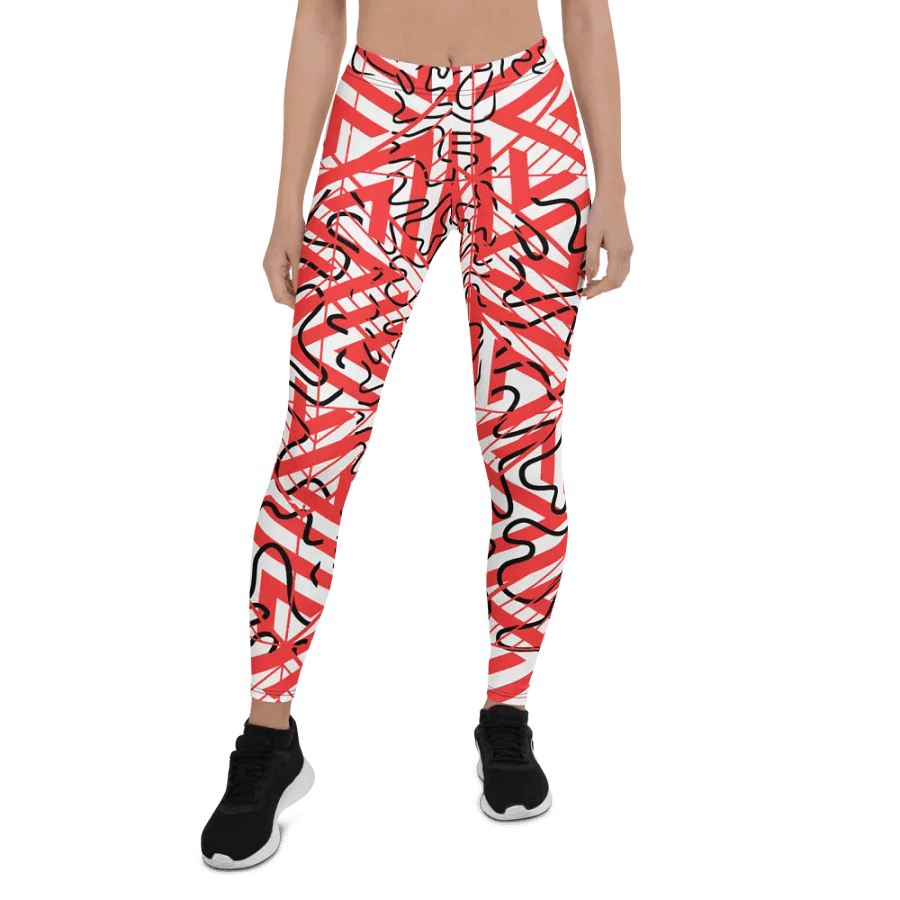 JoBeths' Red Adult Web 🕸 designed Leggings 👖 product image (3)