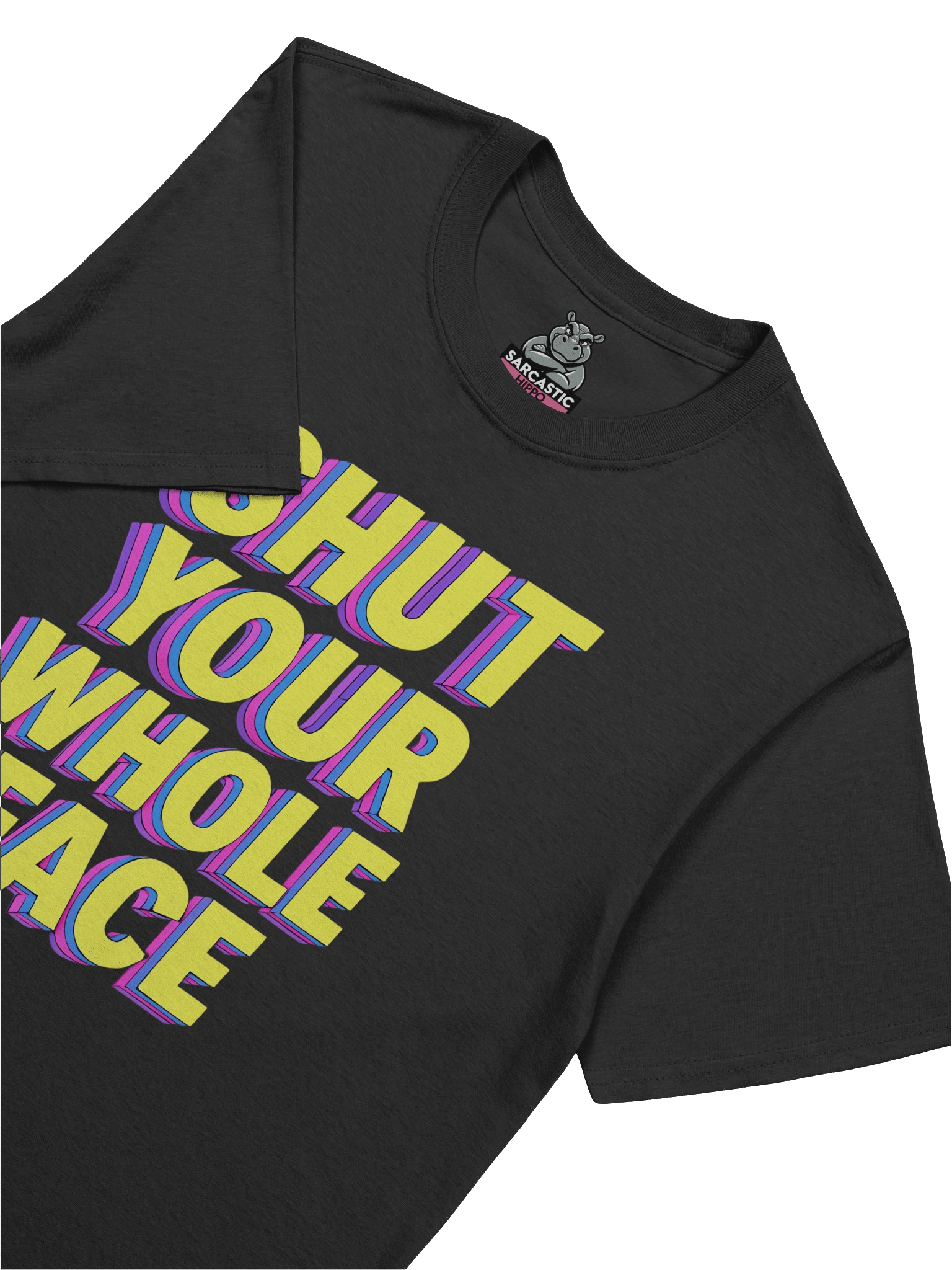 "Shut Your Whole Face" T-Shirt – Retro 80’s MTV Graphic Tee | Funny Sarcastic Bold Statement Shirt product image (1)