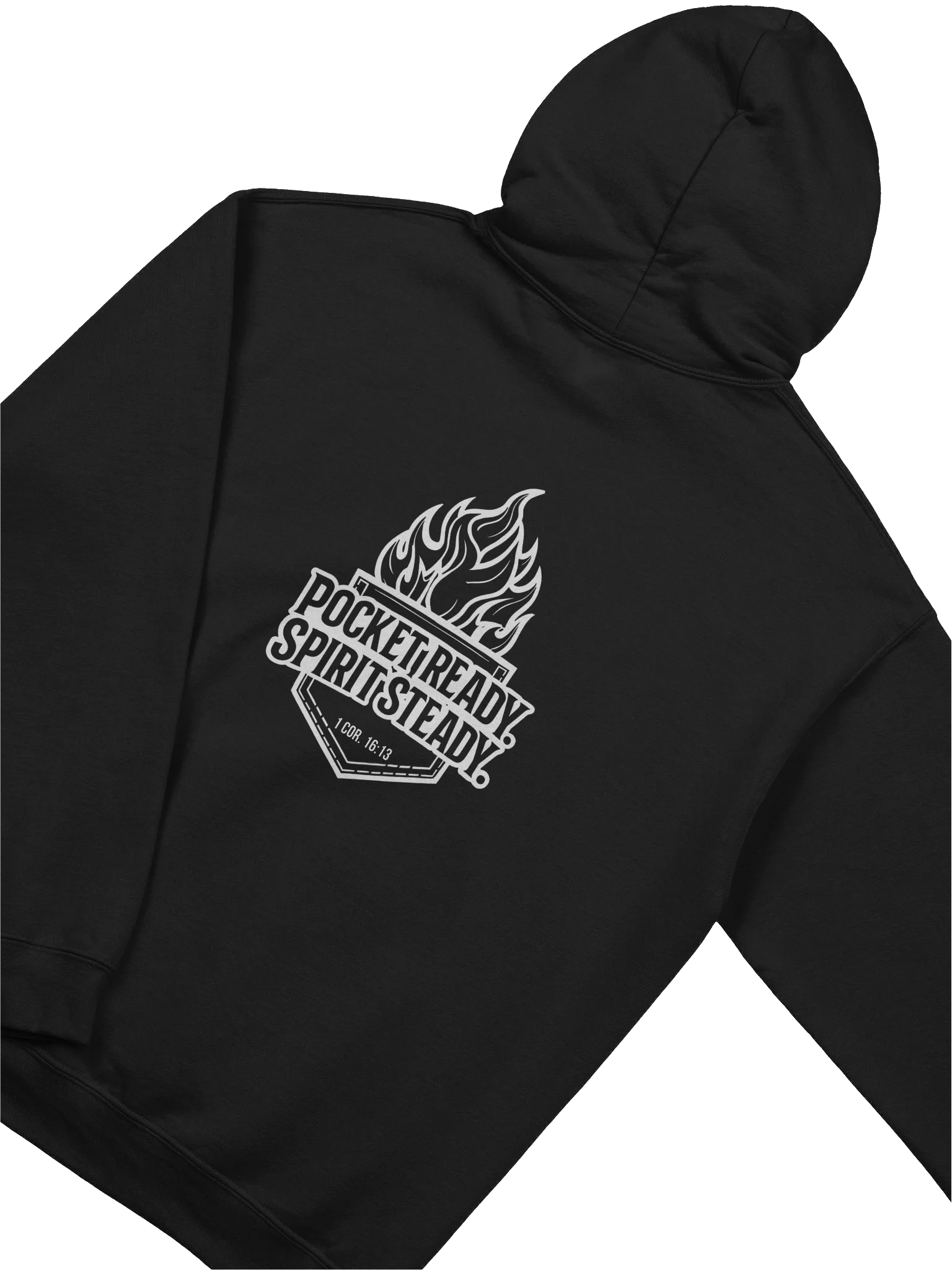 Pocket Ready. Spirit Steady. Flaming Pocket Hoodie product image (3)