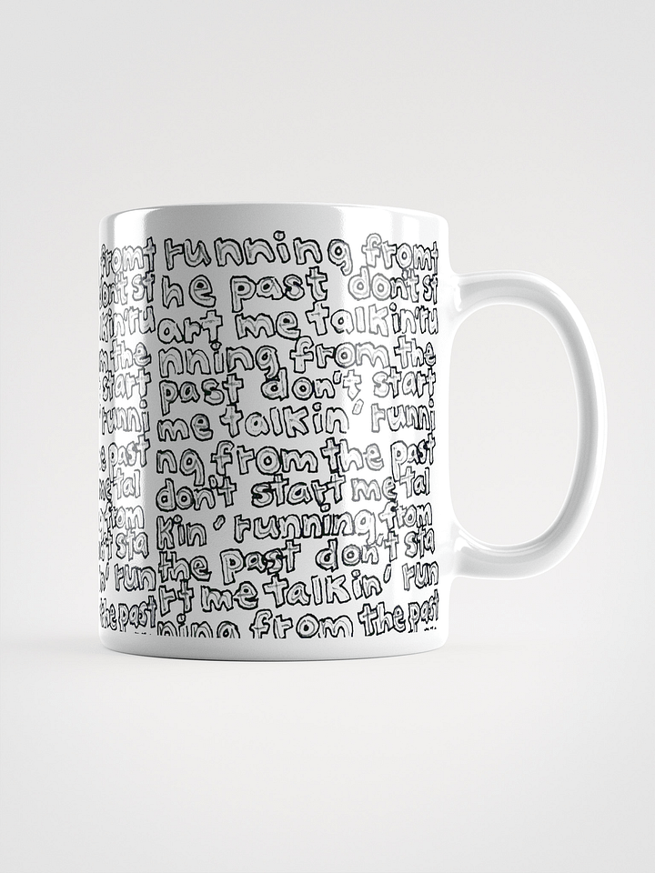 Running from the Past White Glossy Mug product image (1)