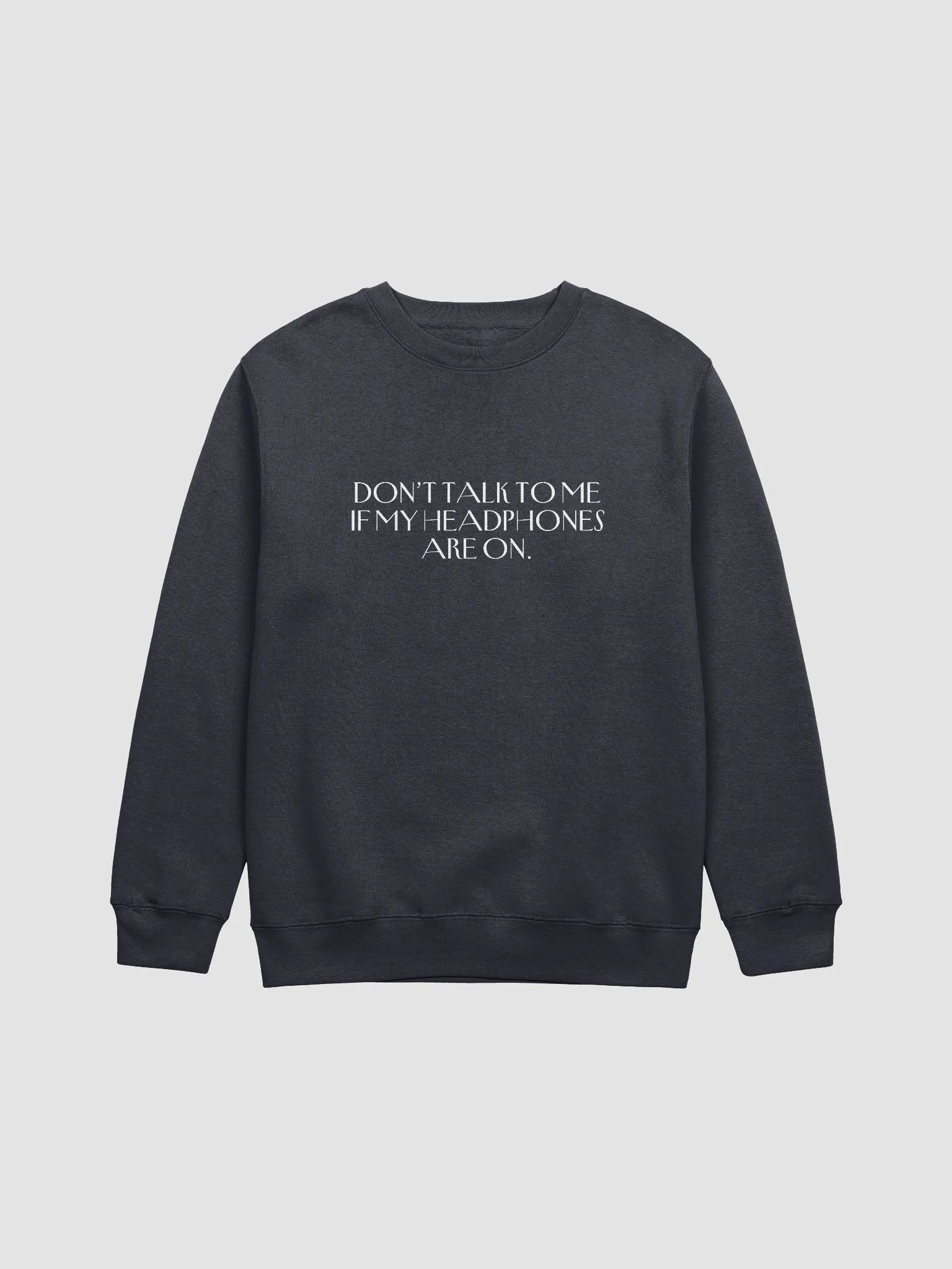 HEADPHONES ON (variant 2) printed crewneck product image (10)