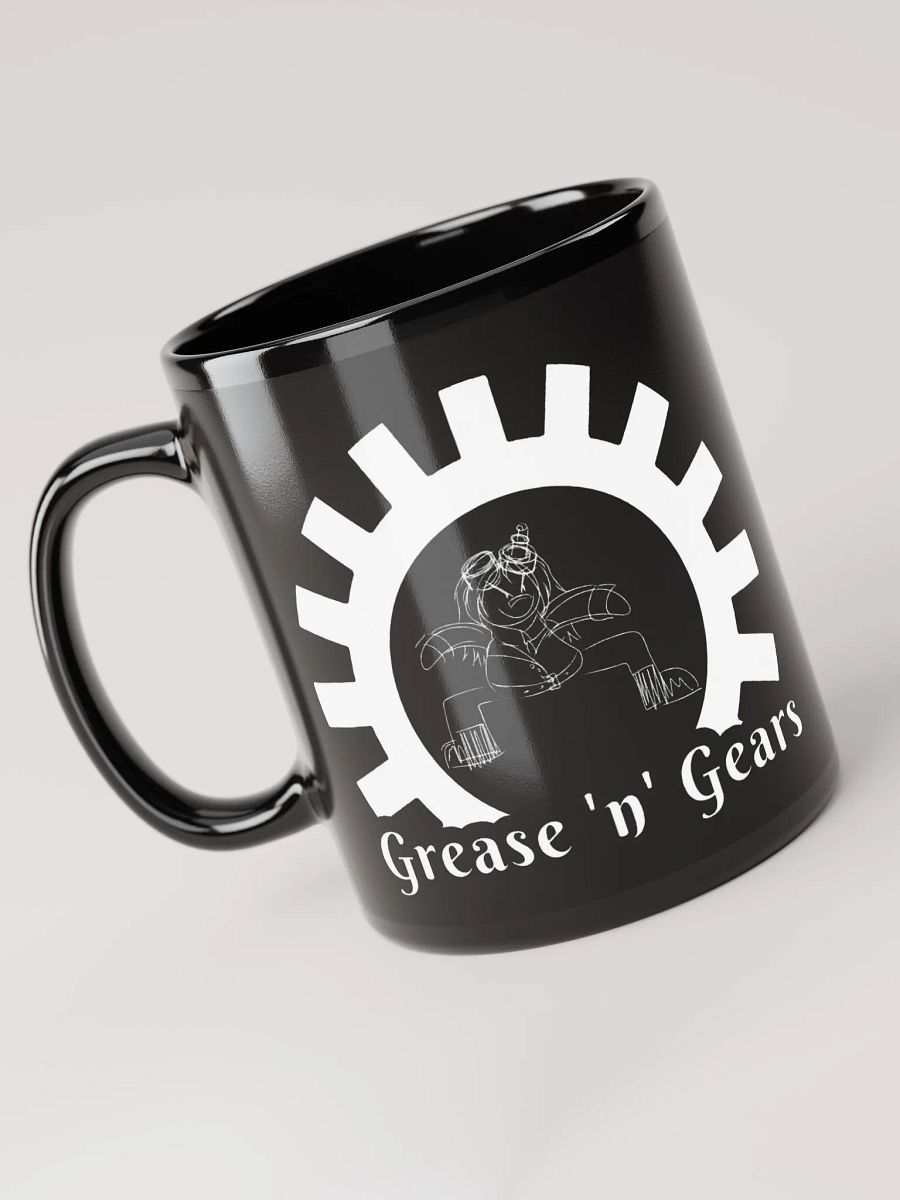 Grease 'n' Gears Black Glossy Mug product image (1)
