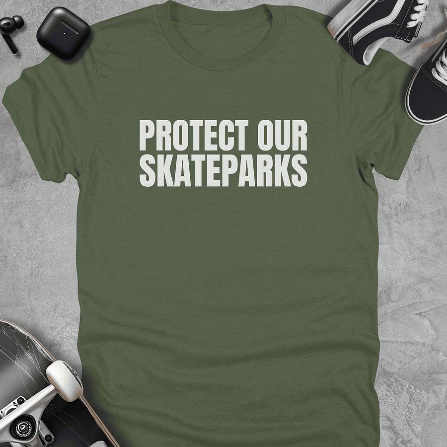 Protect our skateparks, Skateboarding t-shirt, Unisex product image (5)