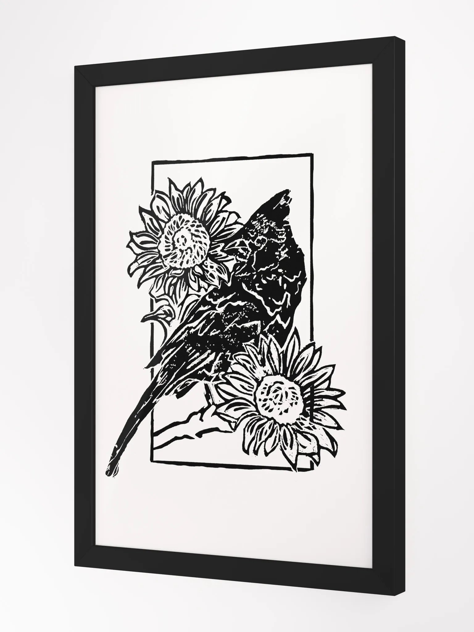 Bird Print in Black product image (2)