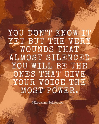 ✨ What once broke you will one day become the very thing God uses to set others free. Don’t despise your wounds—He’s turning ...
