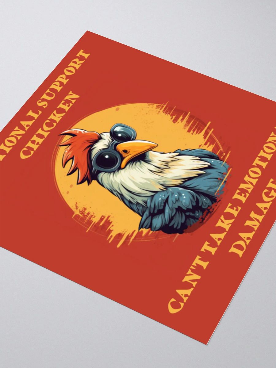 Emotional Support Chicken Sticker (Sticker Series) product image (3)