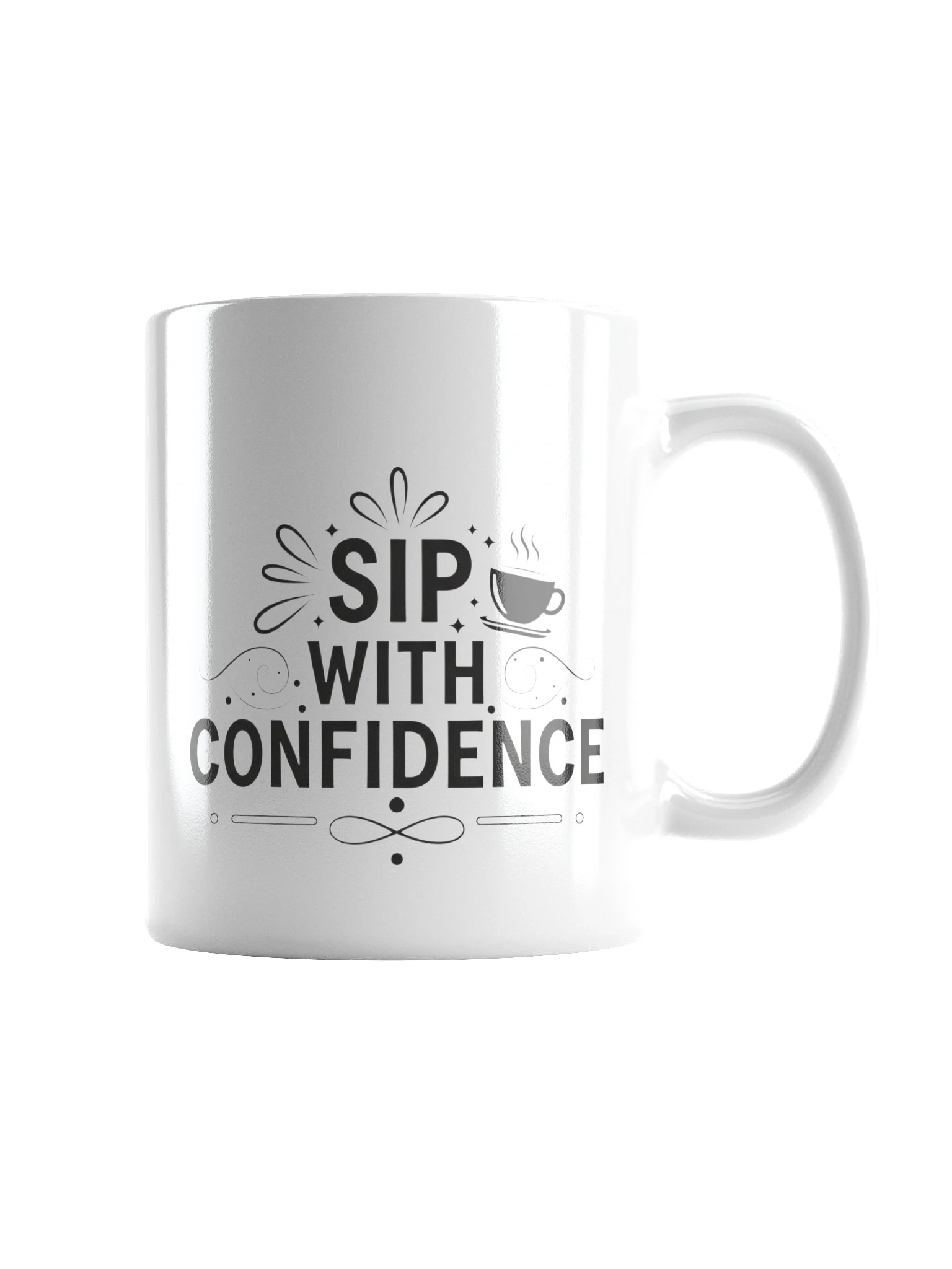 Sip with Confidence Mug – Bold Coffee Cup for Motivated Go-Getters | Perfect Gift for Office & Home product image (2)