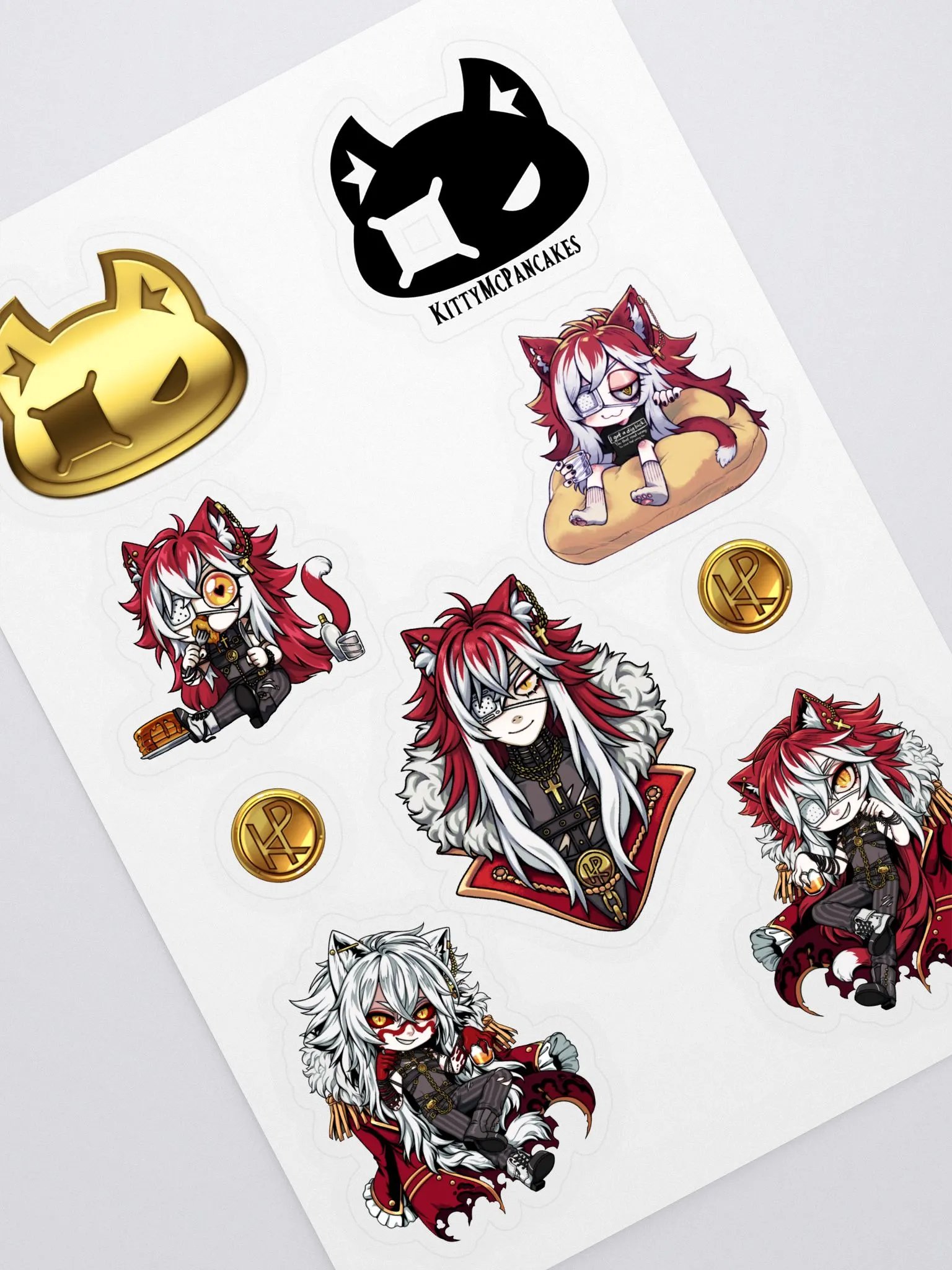 Kitty sticker sheet product image (1)