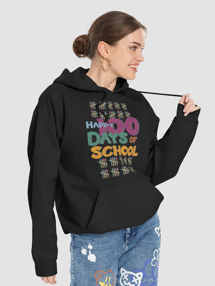 Colorful Happy 100 Days of School Hoodie product image (2)