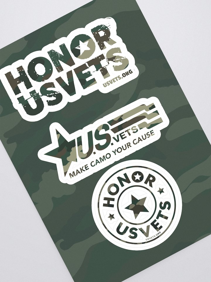 HONORUSVETS Camo Sticker Pack product image (1)