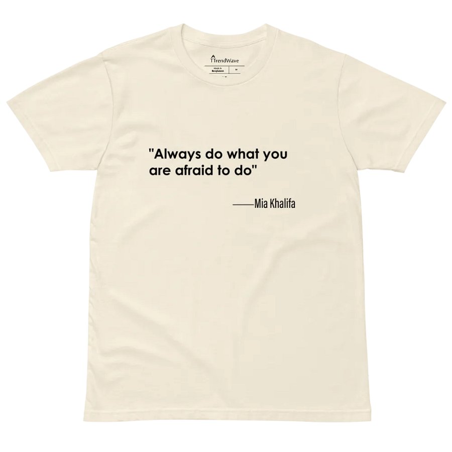 Fearless Words AS Colour Unisex Premium T-Shirt white version product image (2)