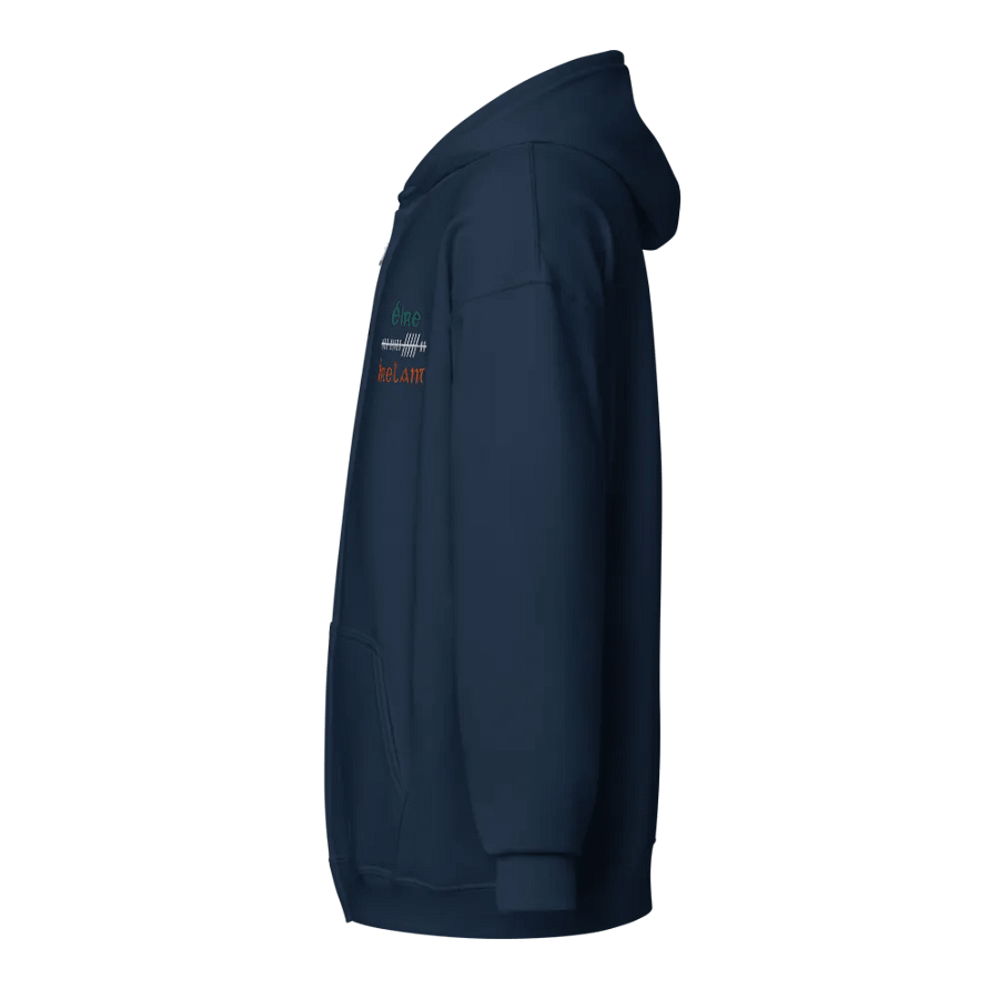 Ireland/Éire Orthodox Style Ogham embroidered Zip Hoodie product image (15)