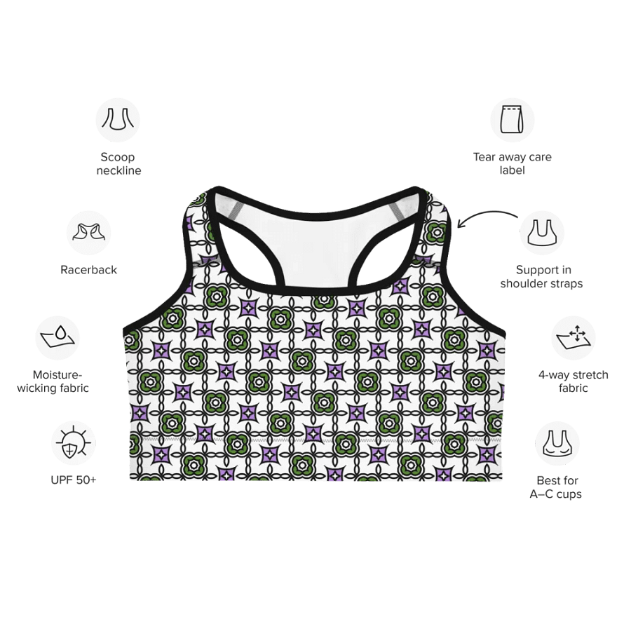 Gender Queer Abstract (2) - Sports Bra product image (7)