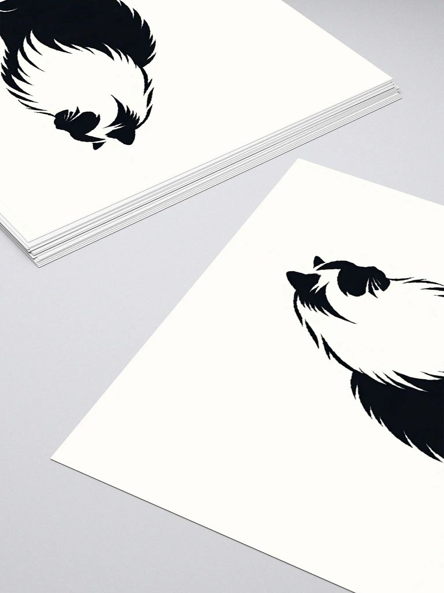 Kiss Cut Stickers: Ragdoll Monochrome 2 product image (4)
