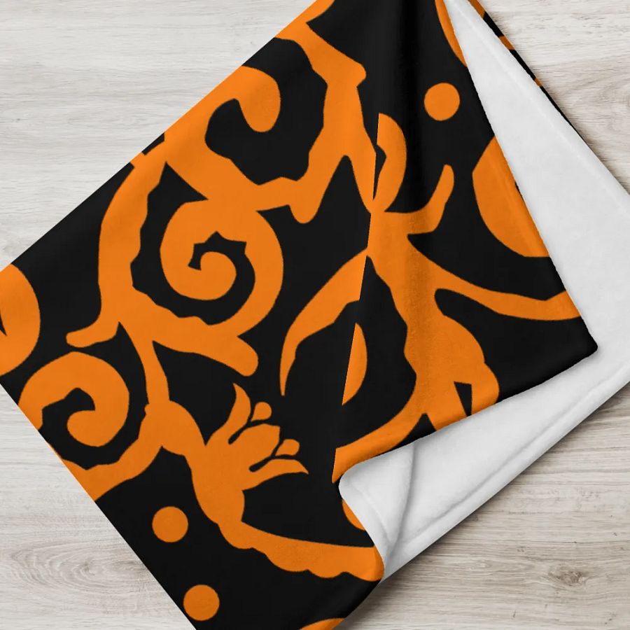 Scary Pumpkins Skull Blanket product image (8)