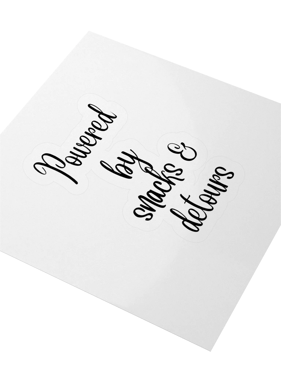 “Powered by Snacks and Detours” Sticker product image (9)