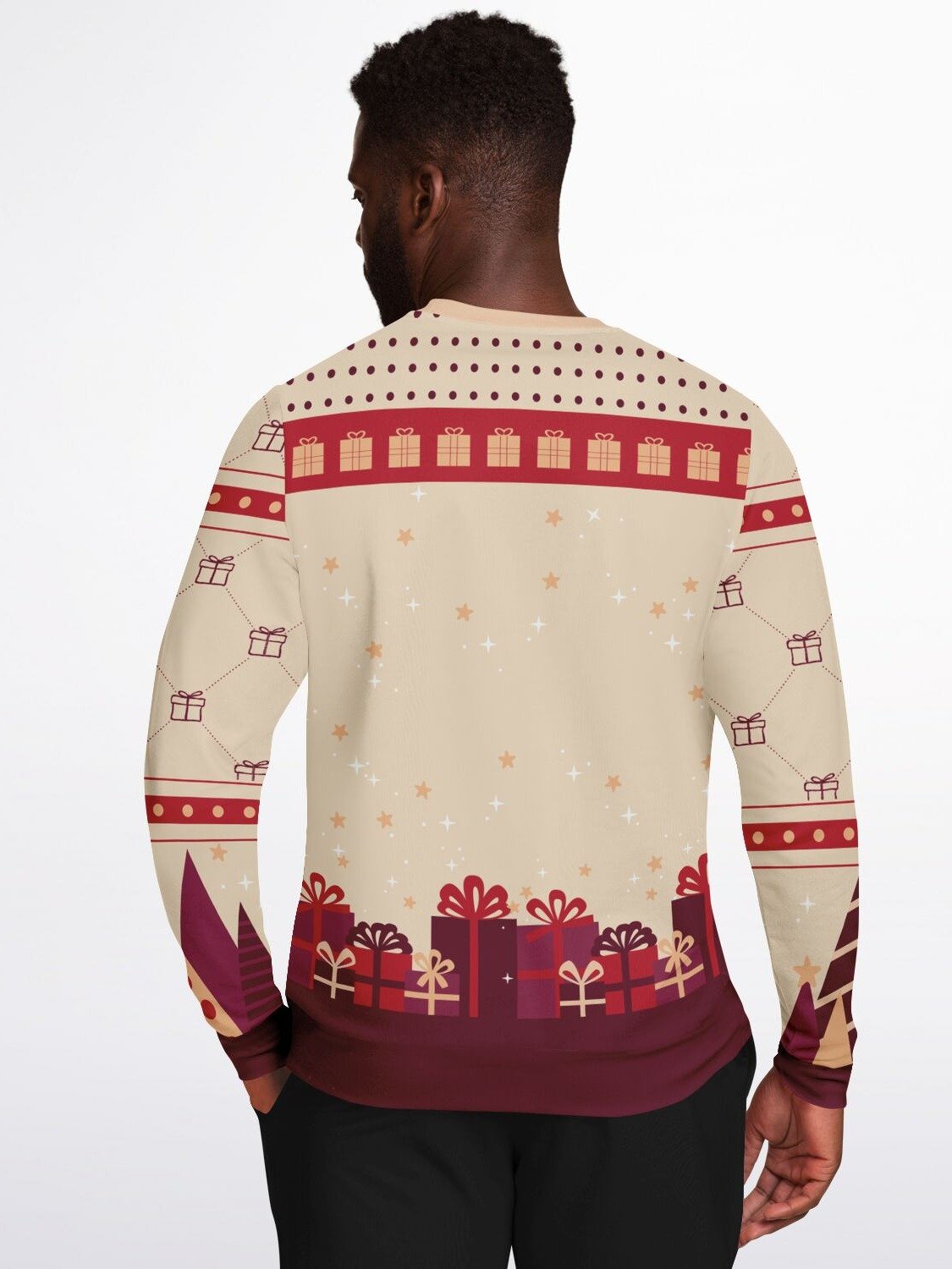 Naughty Santa Christmas Sweatshirt "I’m Laying On Your Present" | Funny Holiday Sweater for Parties | Playful & Festive Gift for Men & Women product image (8)