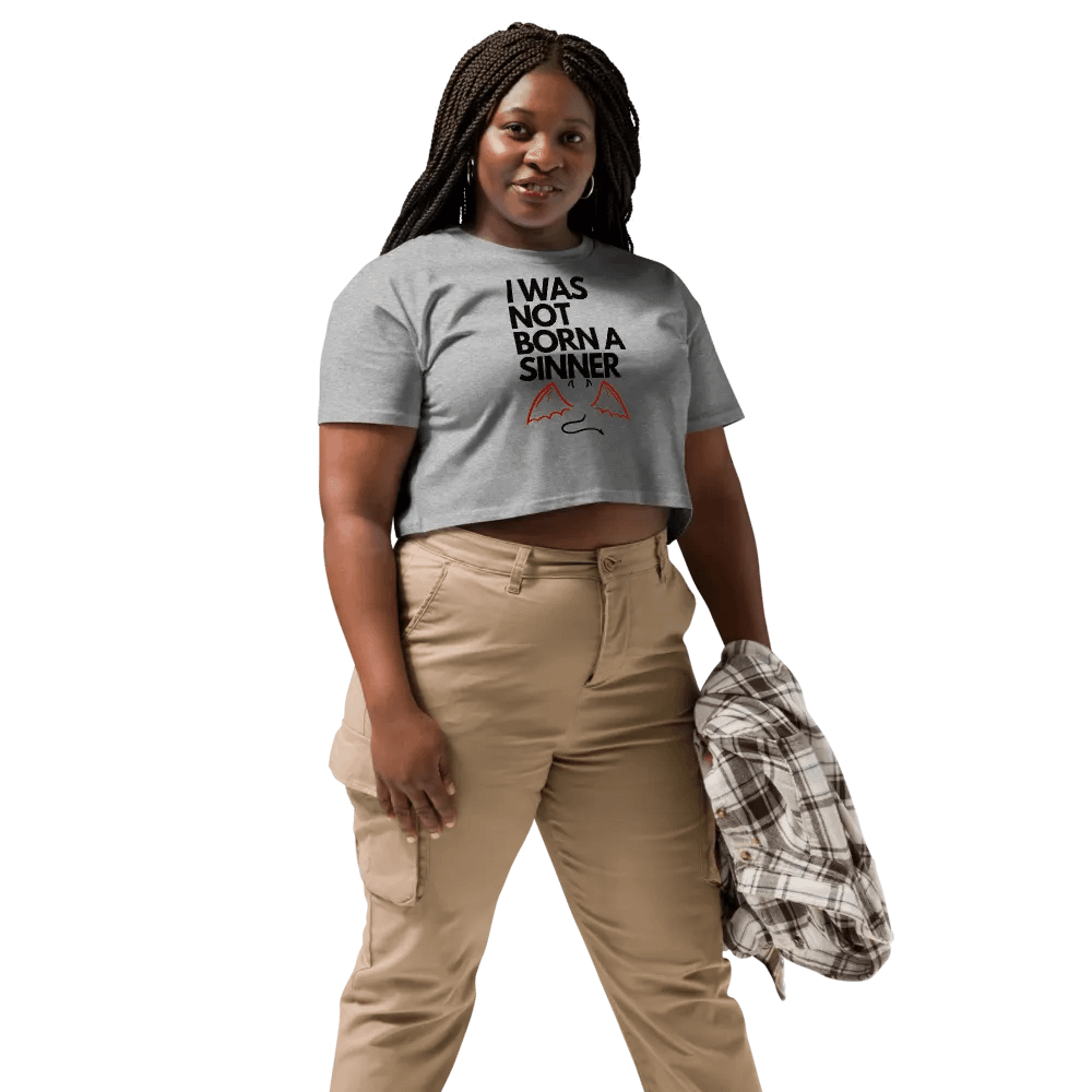I Was Not Born a Sinner Crop Top product image (47)
