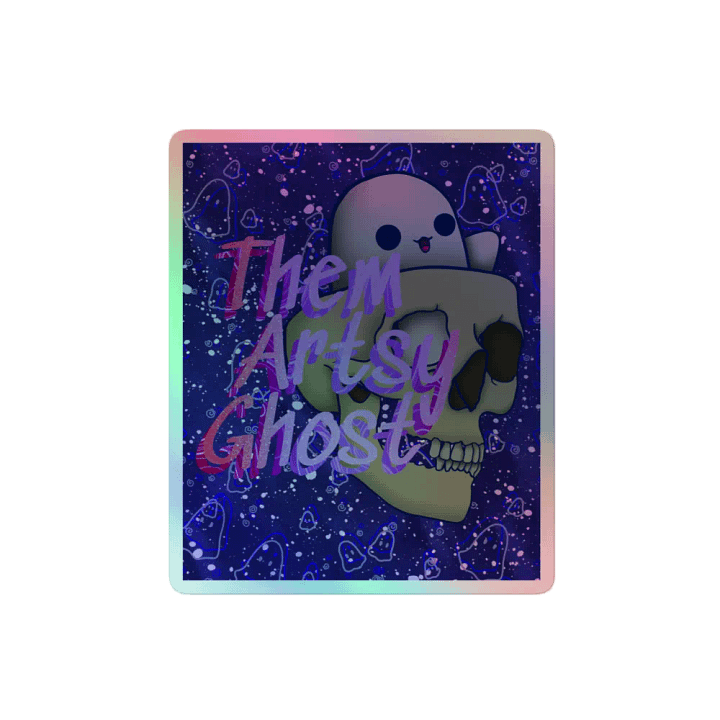 ThemArtsyGhost branded Holographic Sticker product image (2)