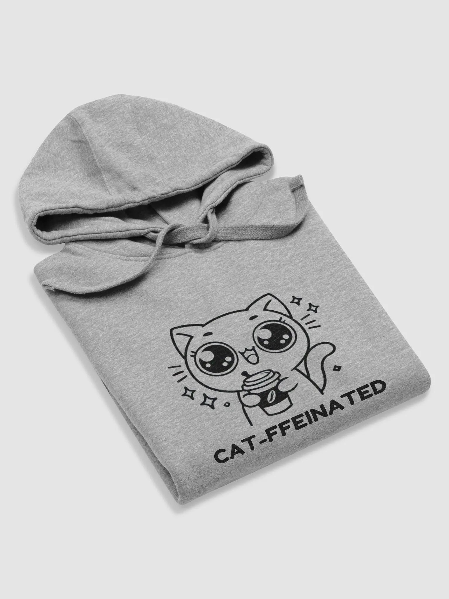 Cat-ffeinated - Unisex Hoodie for Cat and Coffee Lovers product image (5)