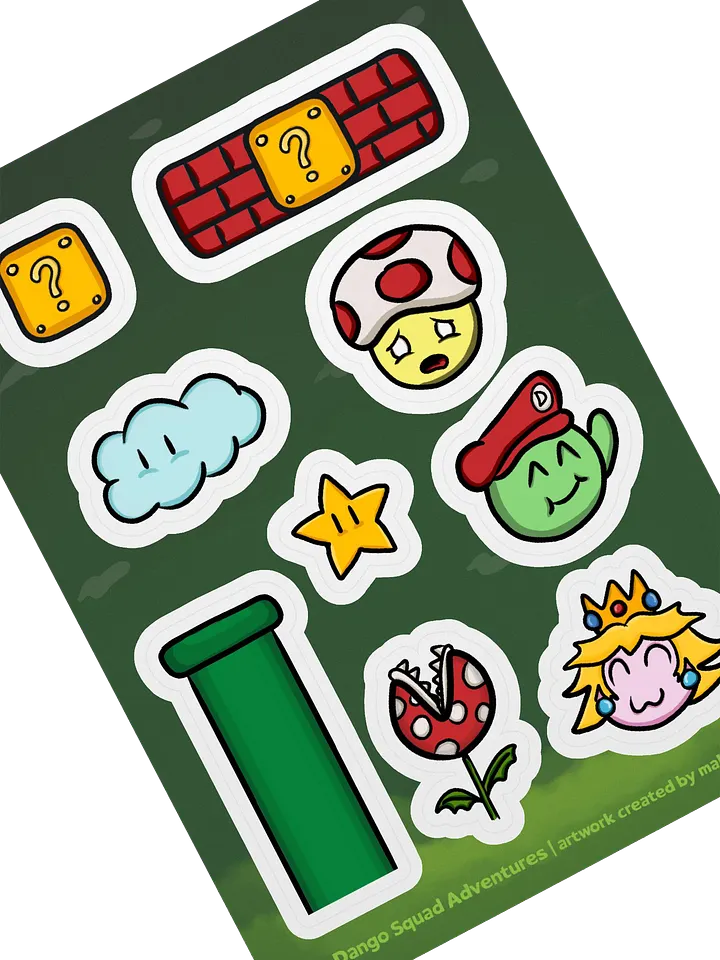 Dango Mario Set - Kiss Cut Sticker Sheet product image (2)