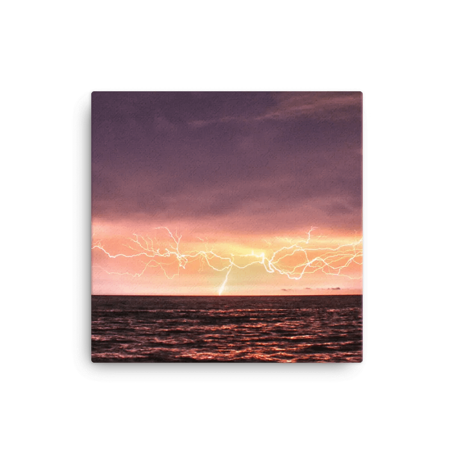Ocean Lightning Canvas product image (1)