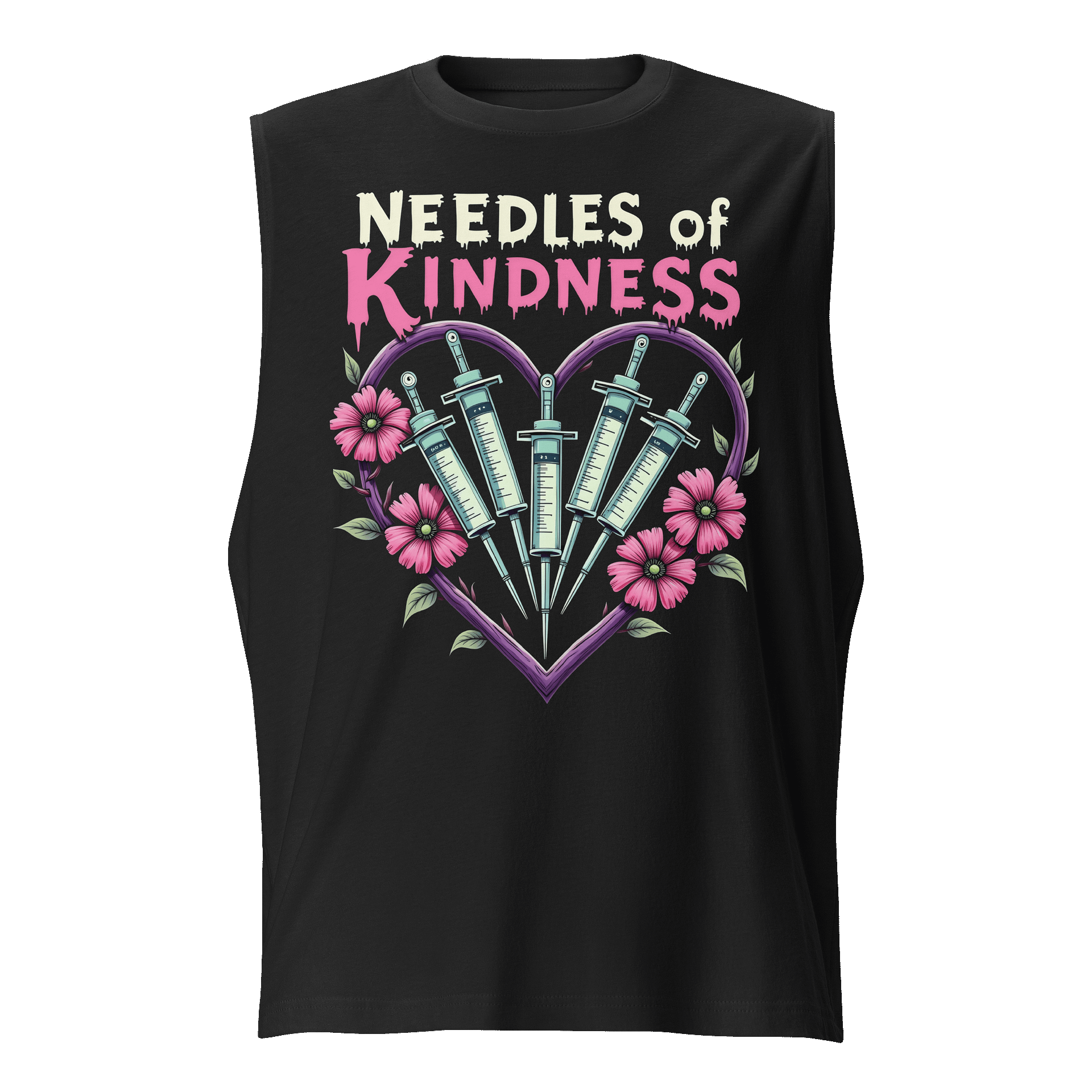 Heartfelt Syringe Love Muscle Tank product image (1)