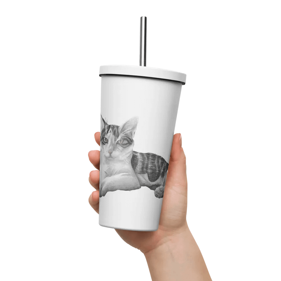 Cat Drawing Straw Cup product image (11)