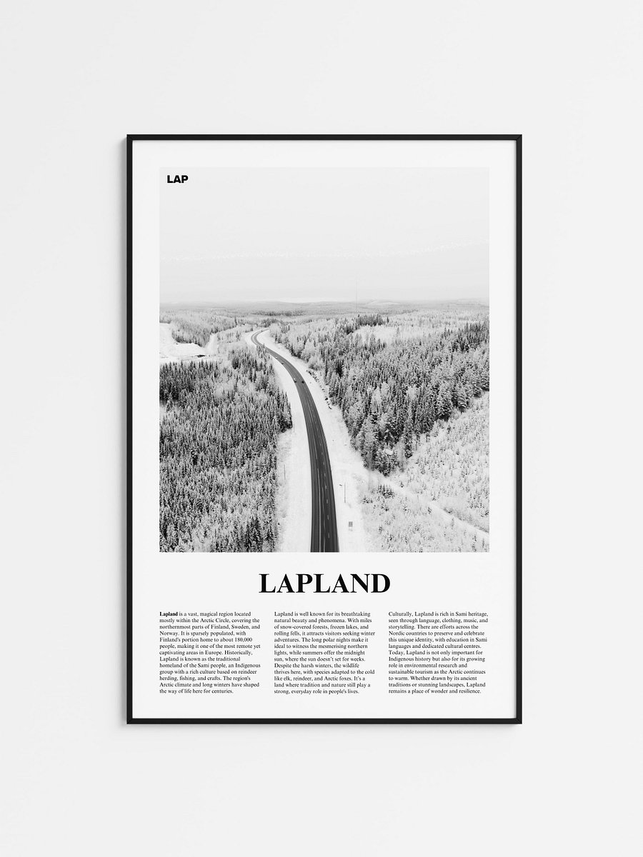 Lapland 01 Newspaper Poster product image (1)