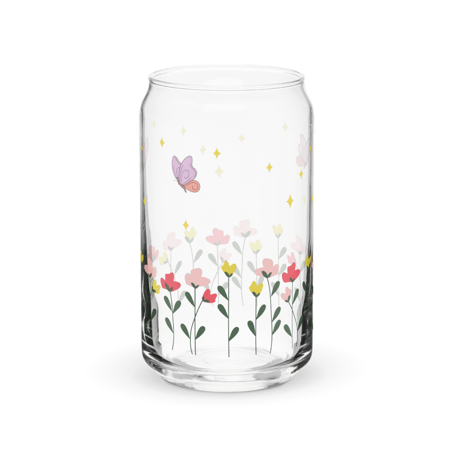 butterfly flower glass cup product image (8)