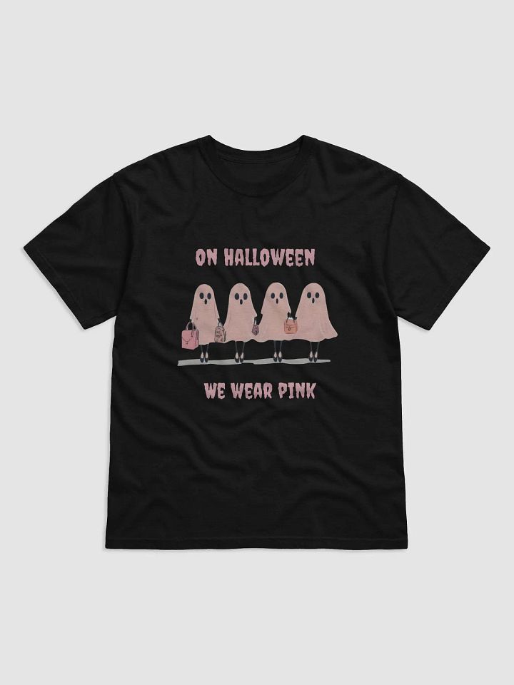 On Halloween We wear Pink Tshirt product image (1)