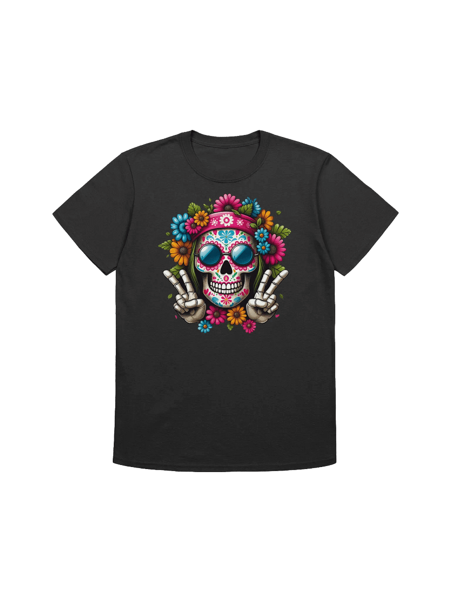 Sugar Skull Art - Vibrant Visions of Dia de los Muertos T-Shirt product image (1)