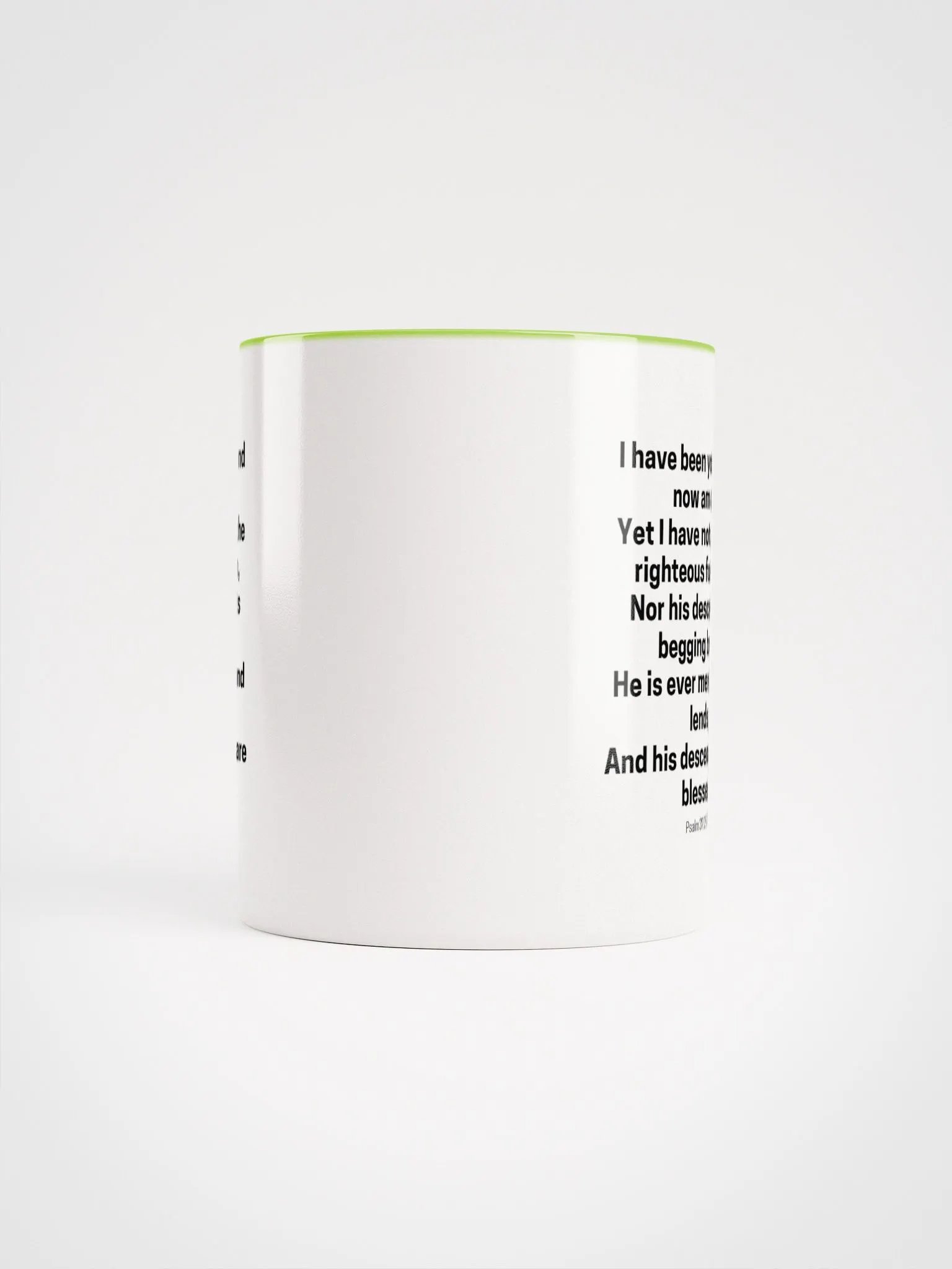 I Have Been Young And Now Am Old I Have Not Seen The Righteous Forsaken Psalm 37:25-26 Two-Tone Mug 11/15oz product image (5)