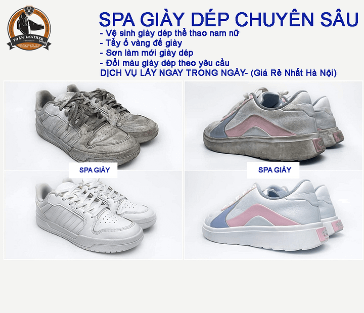 VỆ SINH GIÀY DÉP CHUYÊN SÂU (giá rẻ nhất Hà Nội) product image (2)
