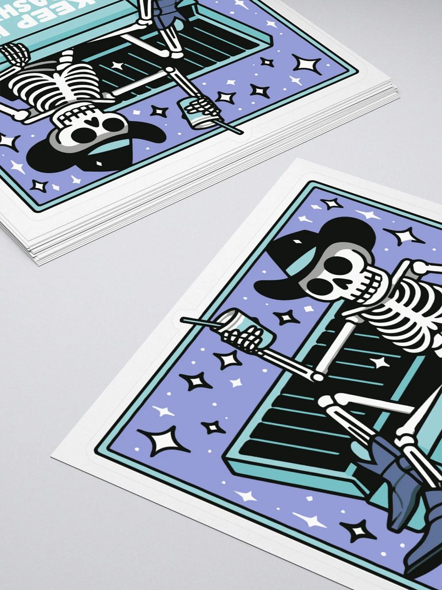 Keep It Trashy Sticker (Lilac/Teal) product image (4)
