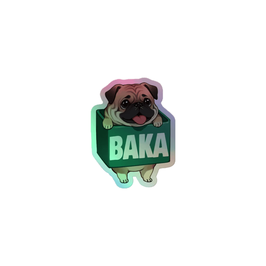 Baka Pug Emote Sticker product image (1)