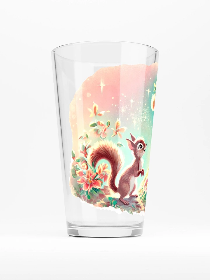 Flower Flower Fairy and Squirrel 16 oz Glass - Fairytale Glassware product image (2)