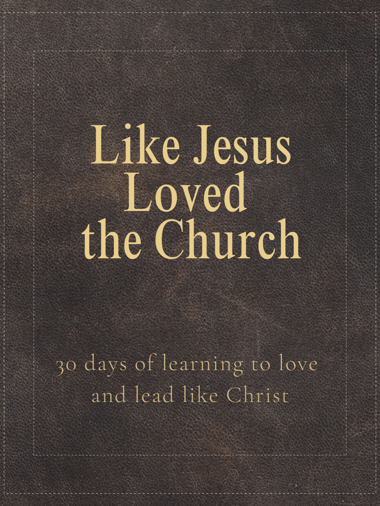 Like Jesus Loved The Church product image (1)