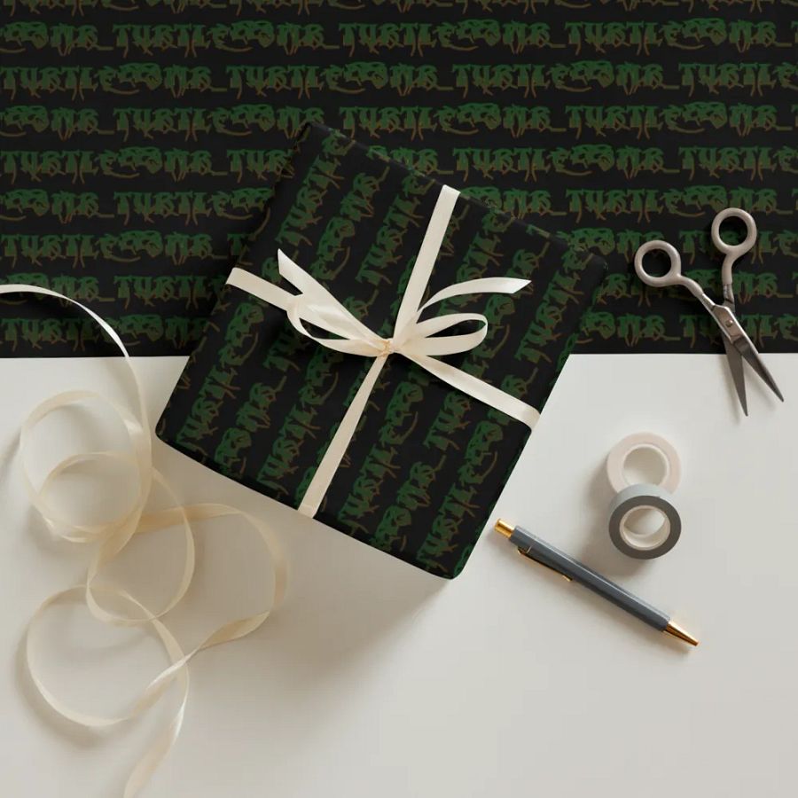 Mr turtle logo wrapping paper product image (12)