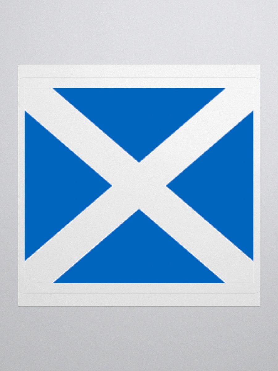 Scotland Flag Sticker - Durable Vinyl for Indoor Use - Multiple Sizes Available product image (1)