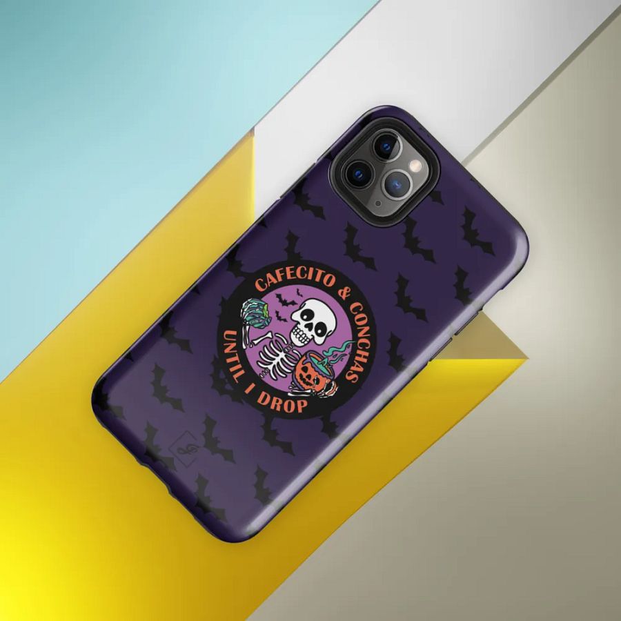 Cafecito and Conchas Halloween Skeleton Tough Case for iPhone® product image (8)