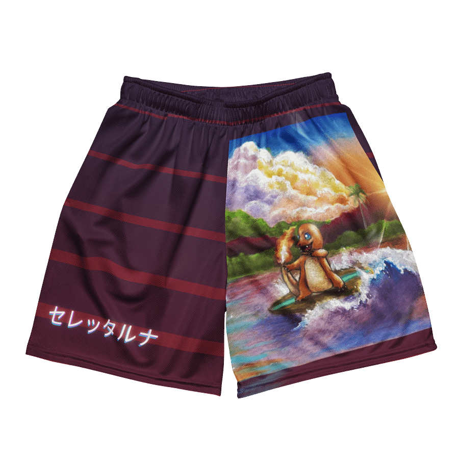 CerettaArt Surfing Firemander Unisex Shorts product image (3)