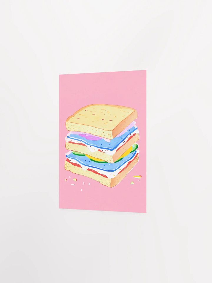 Whimsical Sandwich Delight Poster product image (3)